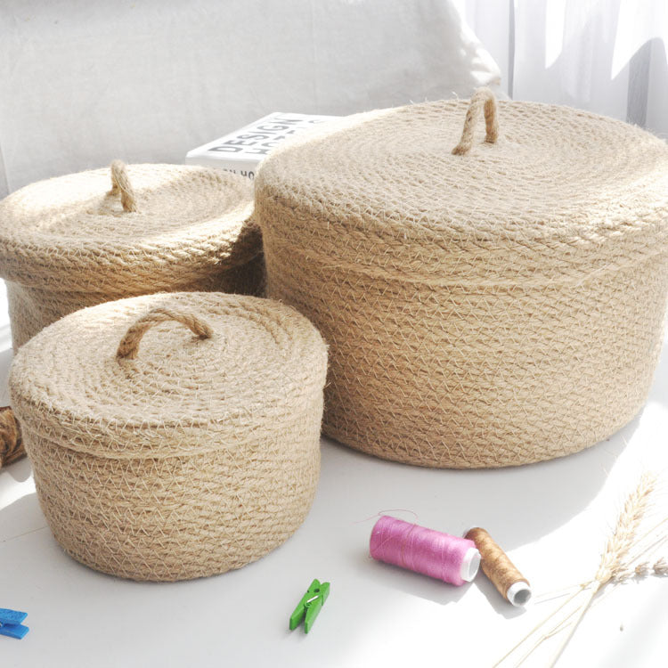 The Woven Lidded Basket