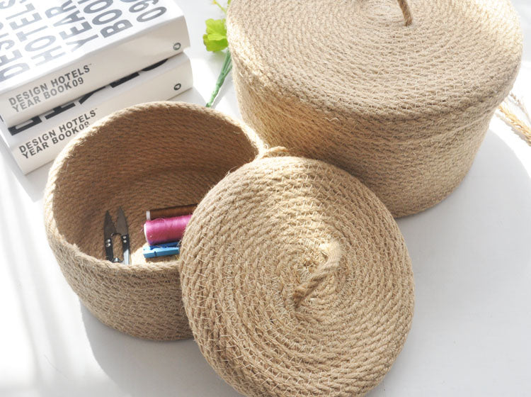 The Woven Lidded Basket